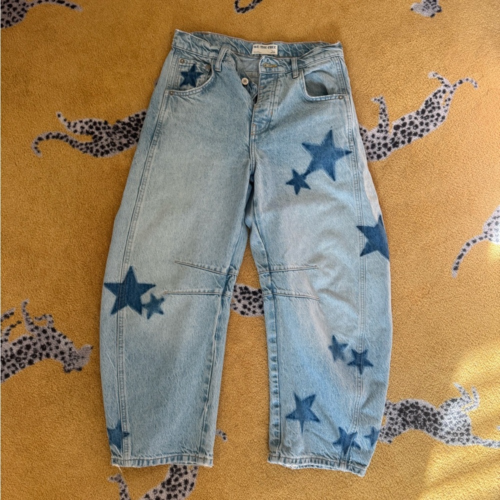 Free People Star Barrel Jeans